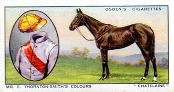 1934 Ogden's Prominent Racehorses of 1933 #4 Chaterlaine Front